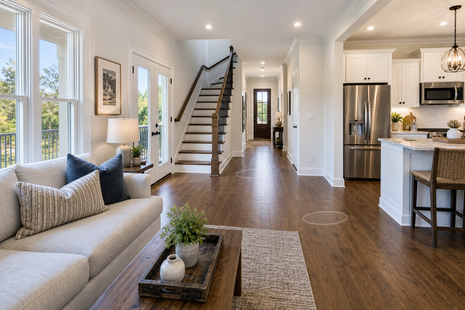 Matterport-style residential detached house interior capture