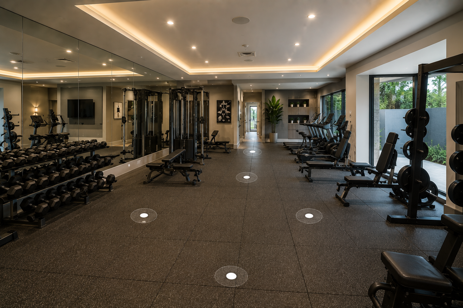 Gym zone overview navigation perspective