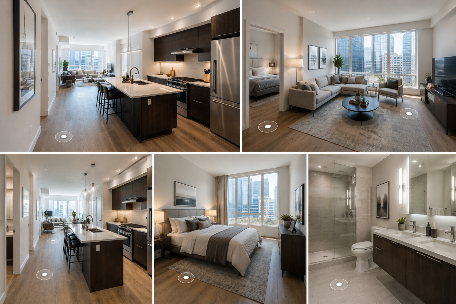 Condo living room orientation view